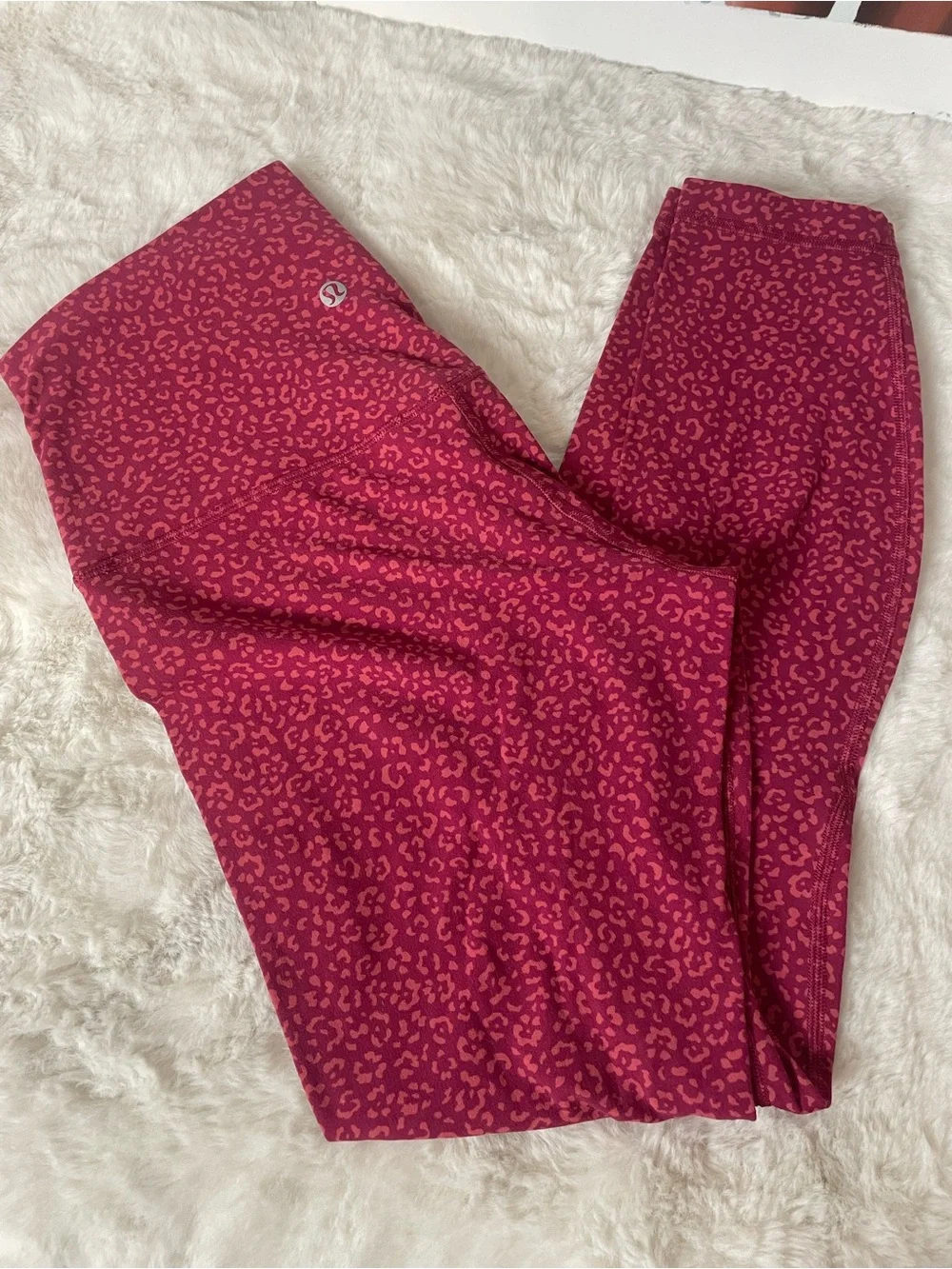 lululemon athletica High-Rise Magenta Leopard Print Leggings